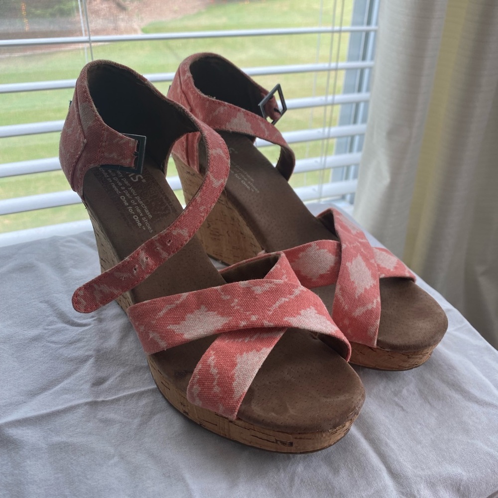 TOMS Cork Wedges